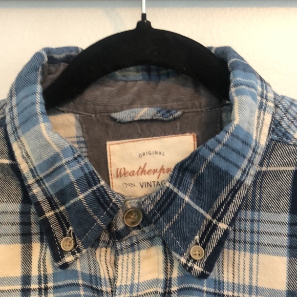 Weatherproof Original Vintage Plaid Long Sleeve Button Down Shirt Size Large - Picture 4 of 10